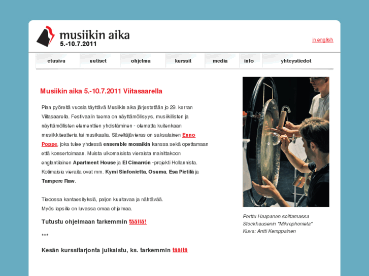 www.musiikinaika.org