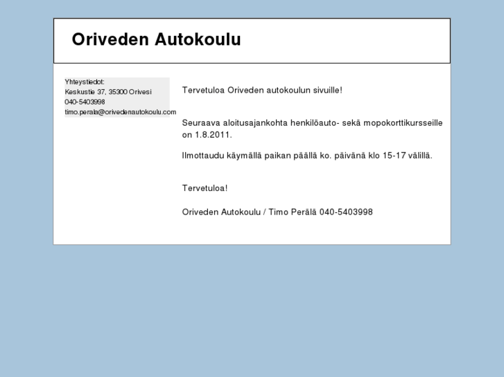 www.orivedenautokoulu.com