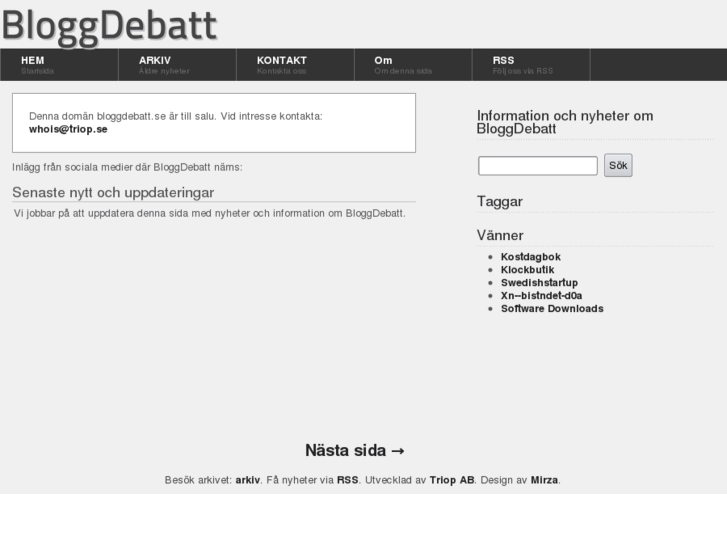 www.bloggdebatt.se