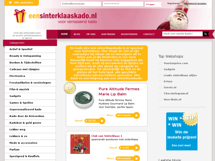 www.eensinterklaaskado.nl