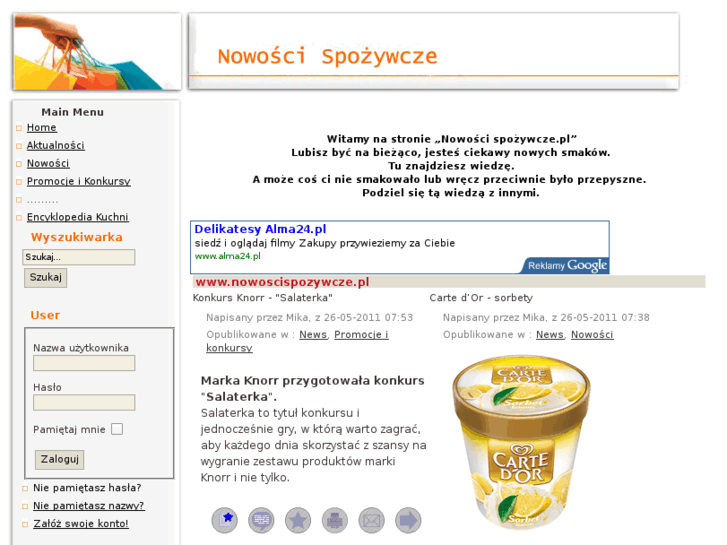 www.nowoscispozywcze.pl