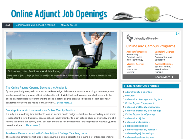 www.onlineadjunctjobopenings.com