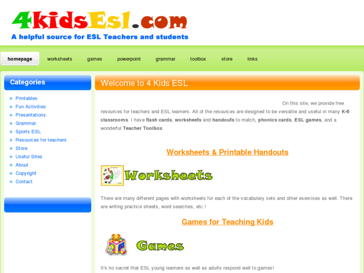 www.4kidsesl.com