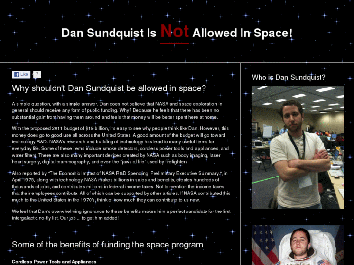 www.dansundquistisnotallowedinspace.com