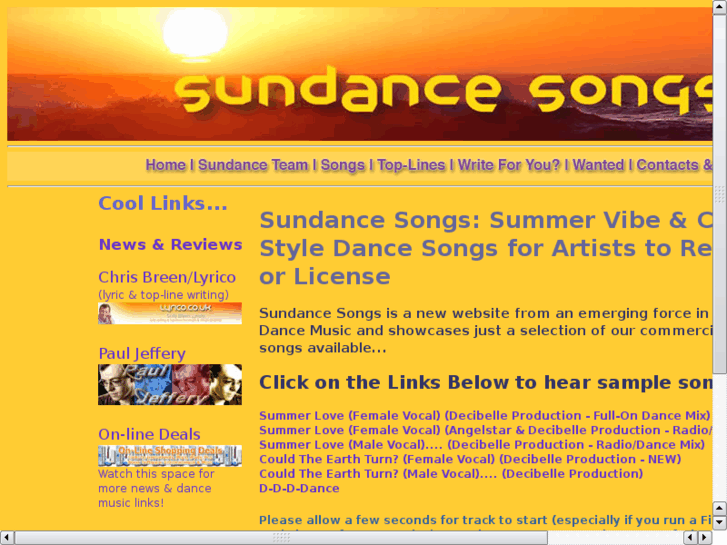 www.sundancesongs.com