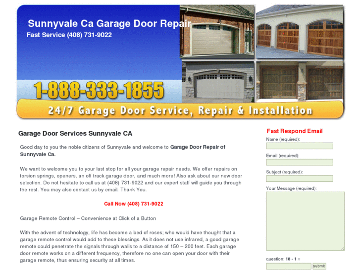 www.garagedoorrepair-sunnyvale.com