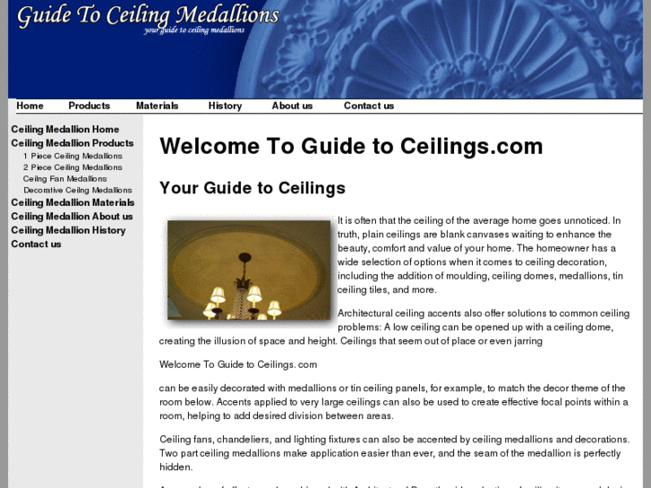 www.guidetoceilingmedallions.com