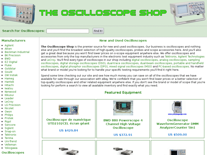 www.theoscilloscopeshop.com