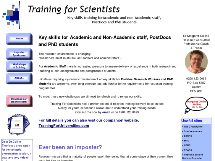 www.trainingforscientists.co.uk