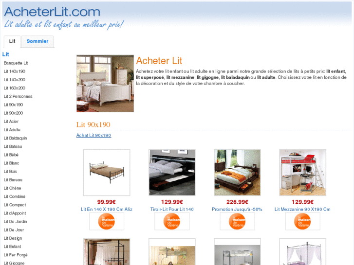 www.acheterlit.com