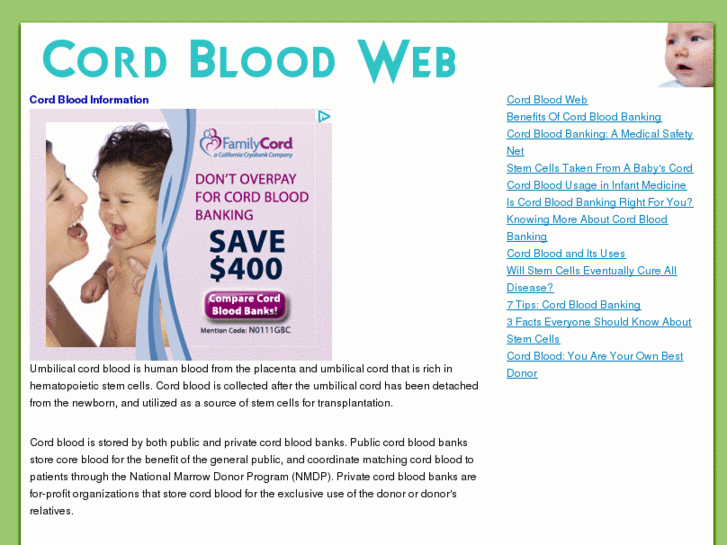 www.cordbloodweb.com