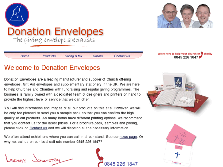 www.donation-envelopes.com