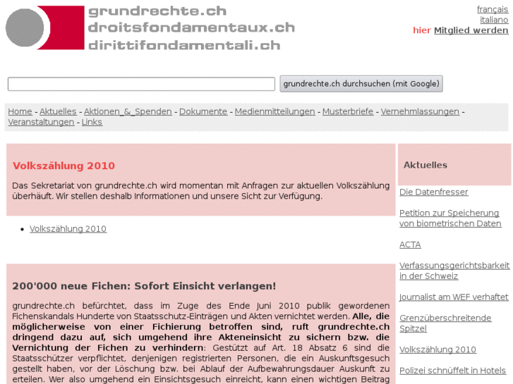 www.grundrechte.ch