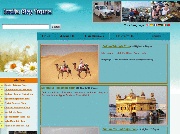 www.indiaskytours.com