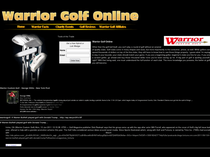 www.warriorgolfonline.com