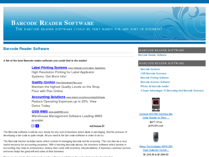 www.barcodereadersoftware.org