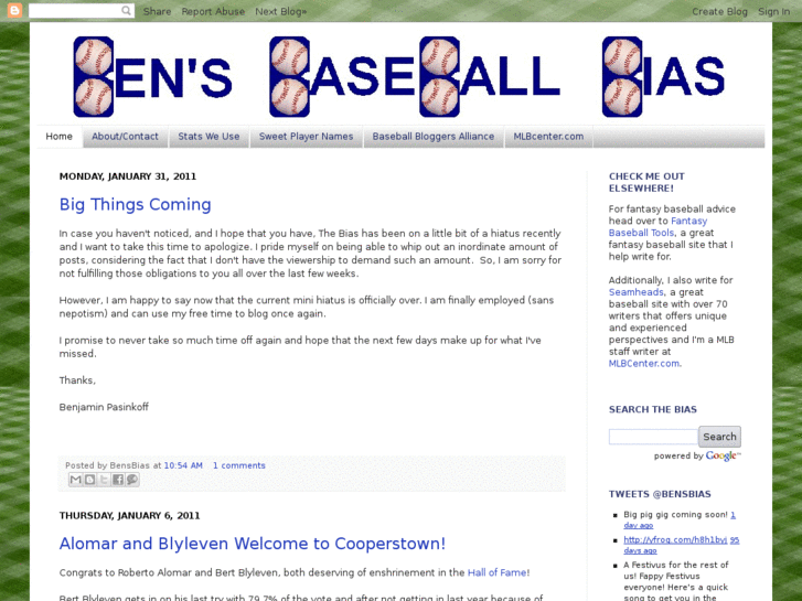 www.bensbaseballbias.com