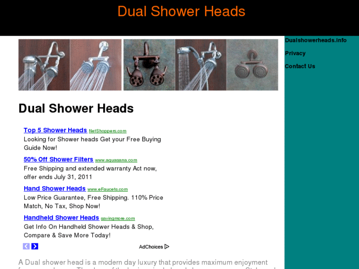 www.dualshowerheads.info