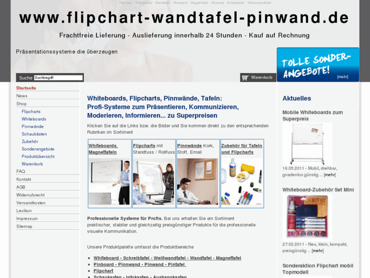 www.flipchart-wandtafel-pinwand.de