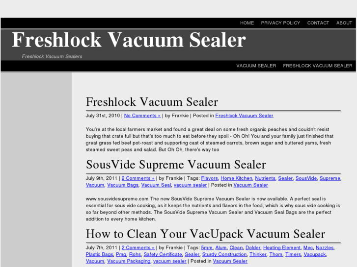 www.freshlockvacuumsealer.com