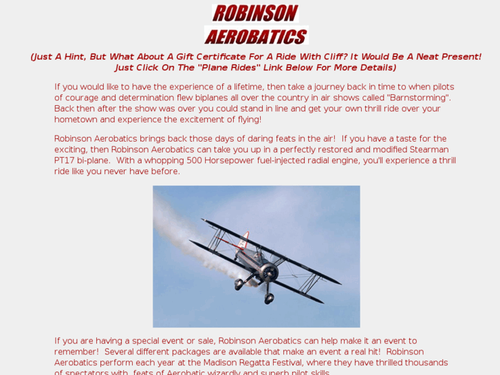 www.cliffrobinsonaerobatics.com