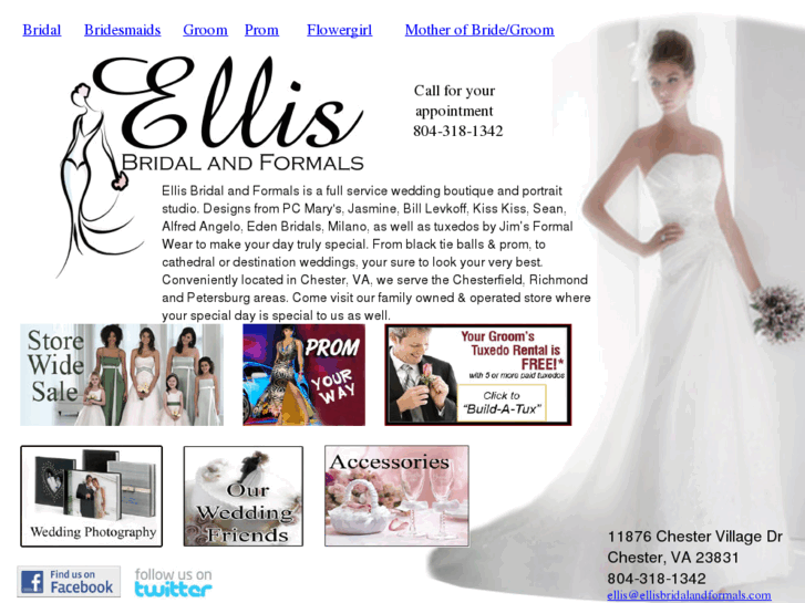 www.ellisbridalandformals.com