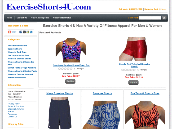 www.exerciseshorts4u.com