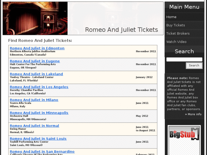 www.romeoandjuliettickets.info