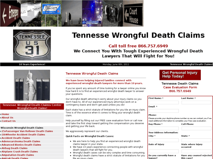 www.tennesseewrongfuldeathclaims.com