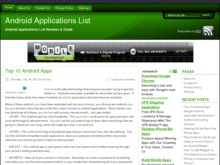 www.androidapplicationslist.info