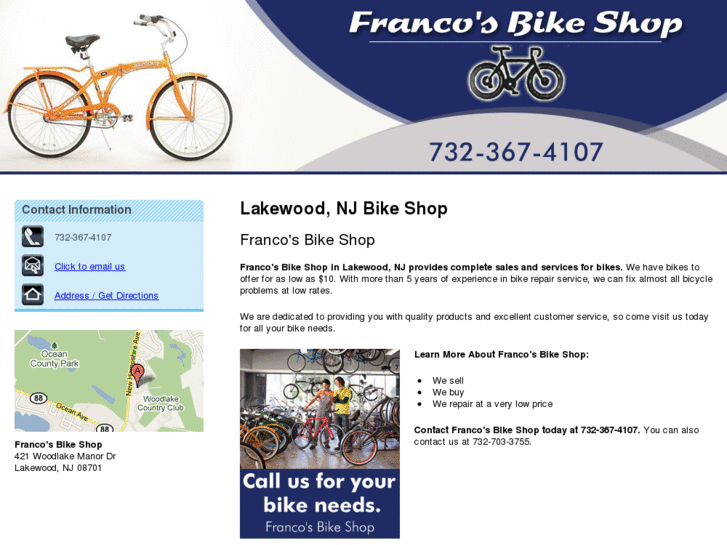 www.francosbikeandrepairshop.com