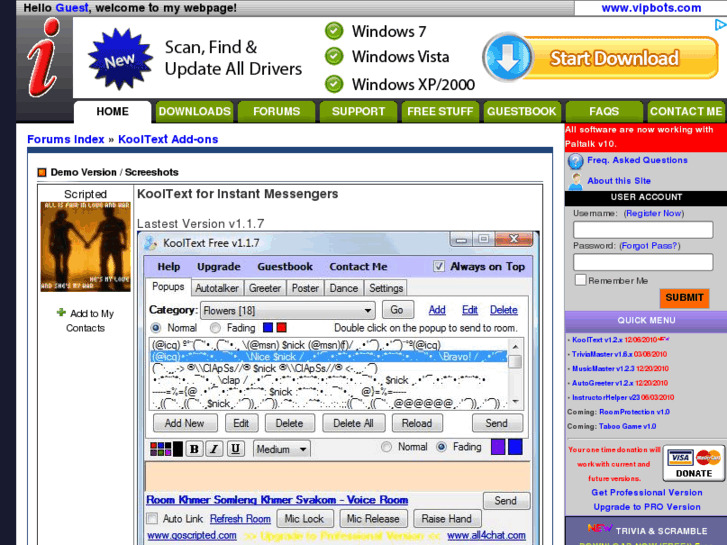 www.kooltext.net