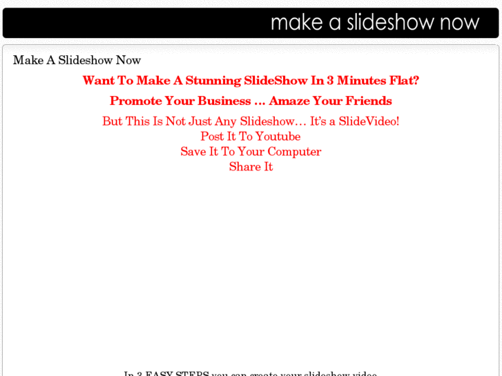 www.makeaslideshownow.com