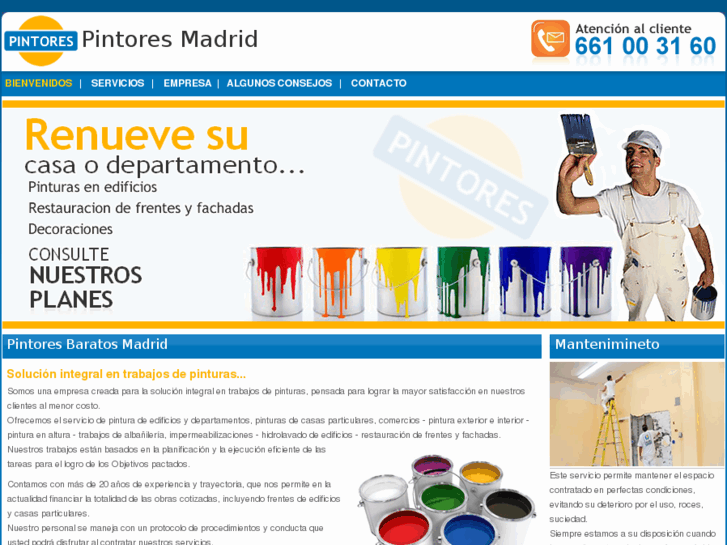 www.pintoresbaratosmadrid.es