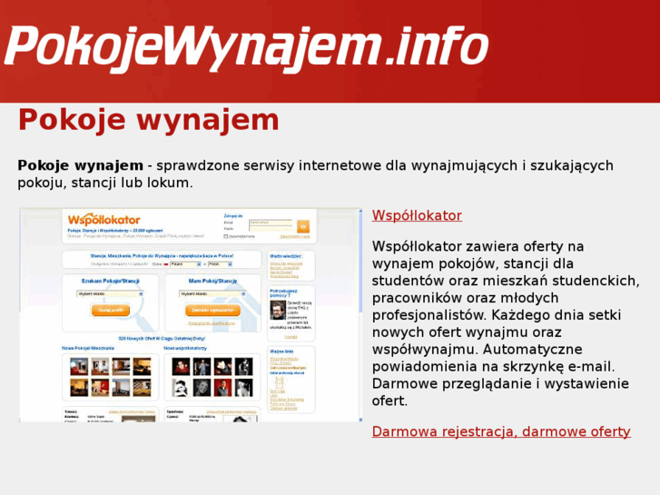 www.pokojewynajem.info