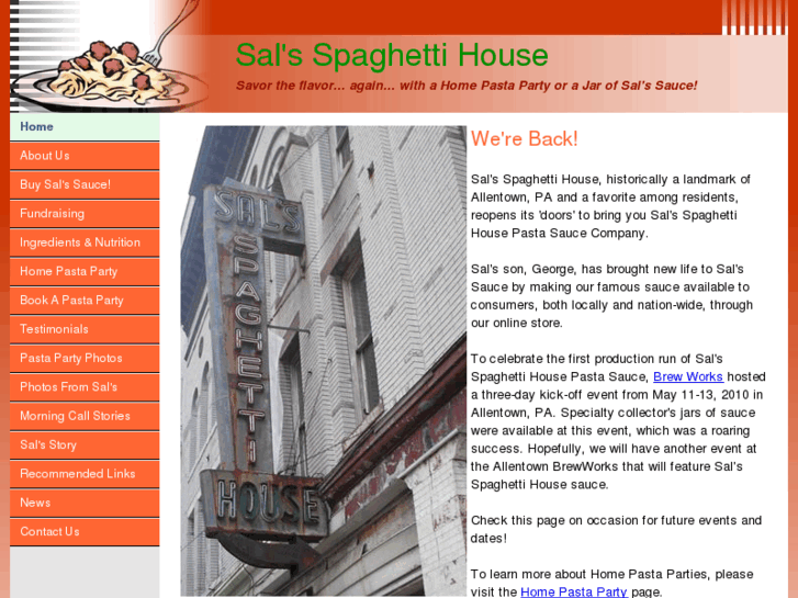 www.salsspaghettihousestore.com