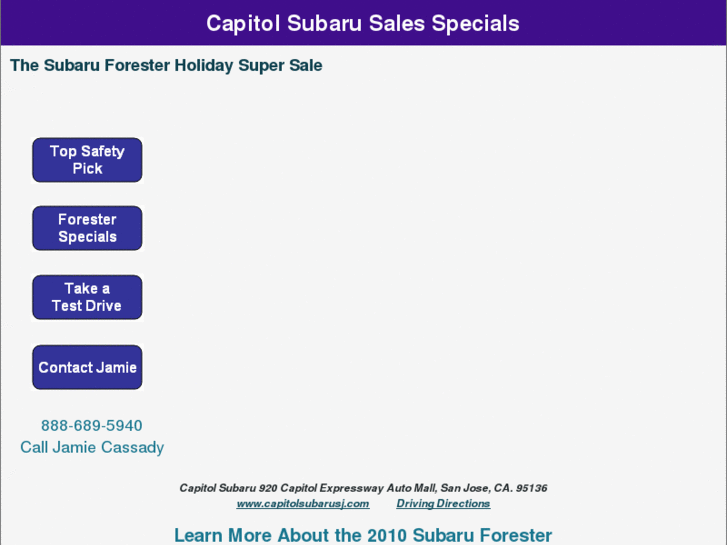 www.capitolsubarusalesspecials.com