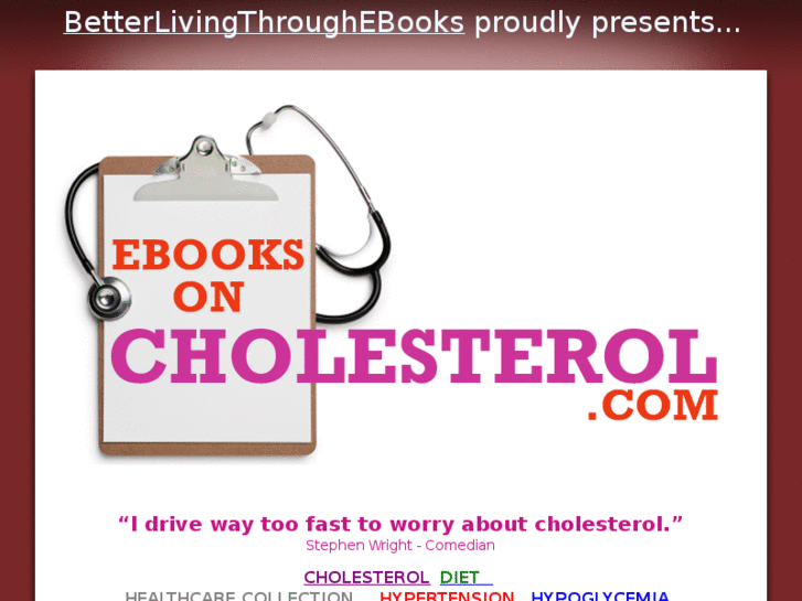 www.ebooksoncholesterol.com