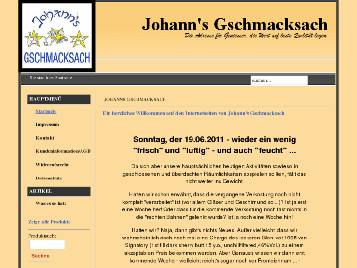 www.gschmacksach.de