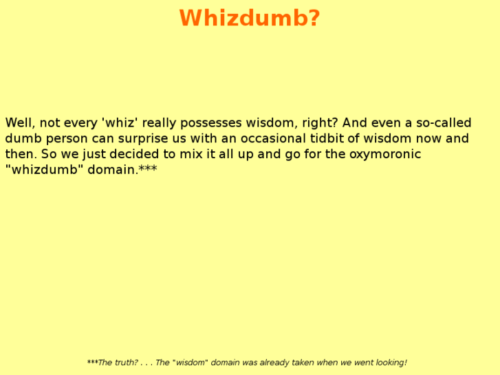 www.whizdumb.com