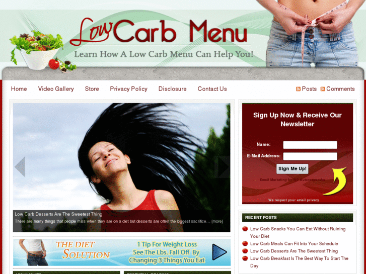 www.lowcarbmenu.net