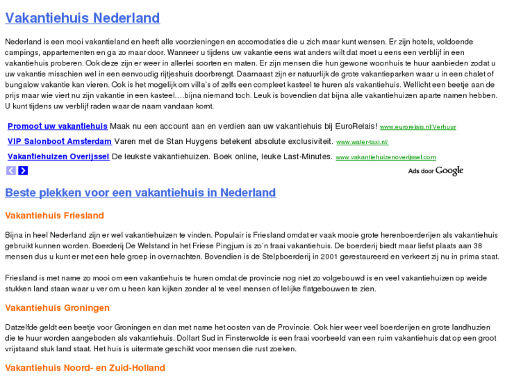 www.vakantiehuis-nederland.com