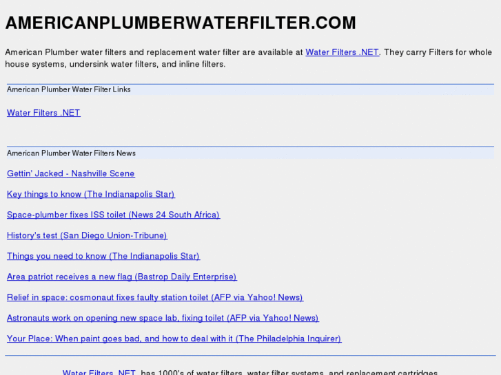 www.americanplumberwaterfilter.com