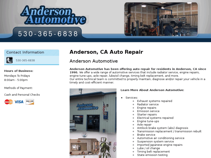 www.andersonautomotiveandersonca.com