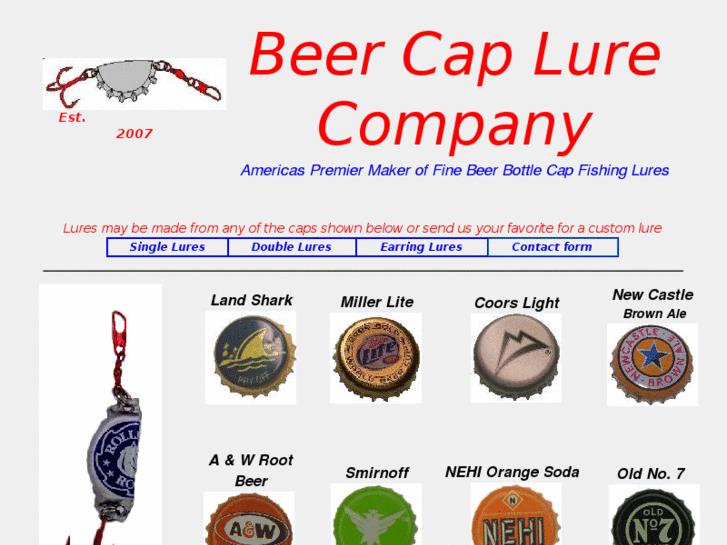 www.beercaplures.com