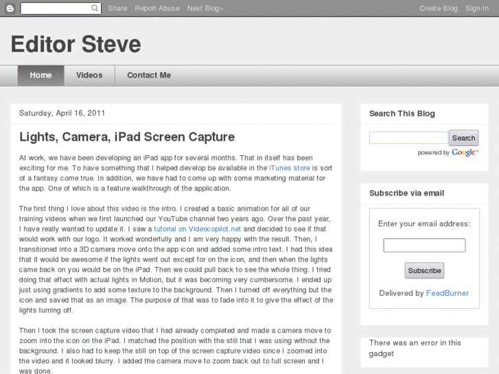 www.editorsteve.com