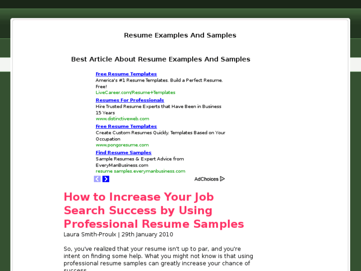 www.resumeexamplesandsamples.org