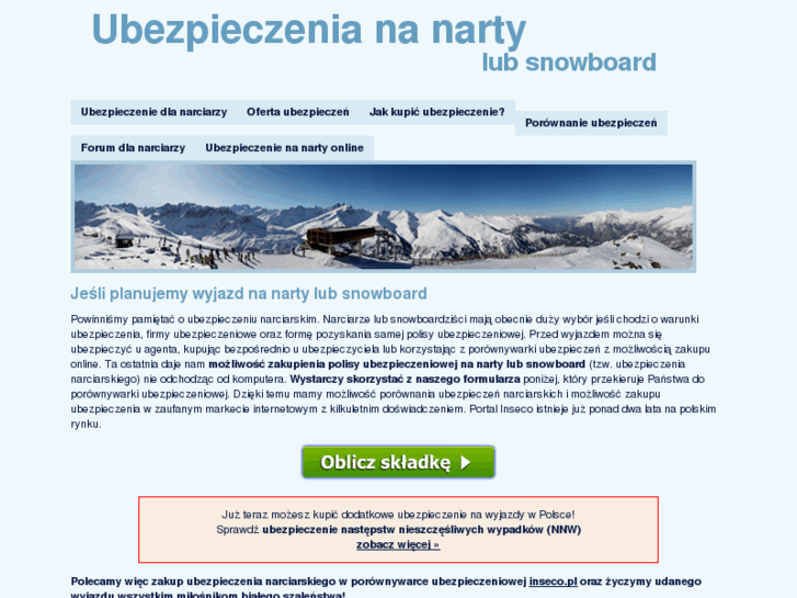 www.ubezpieczenia-na-narty.pl