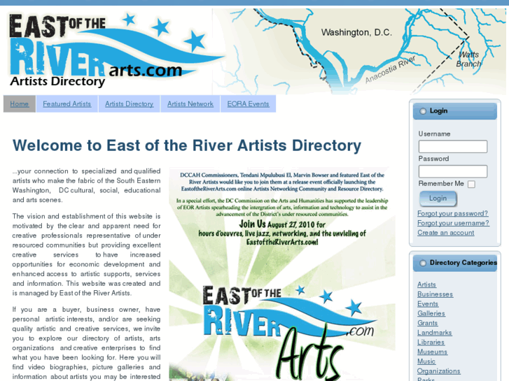 www.eastoftheriverarts.com