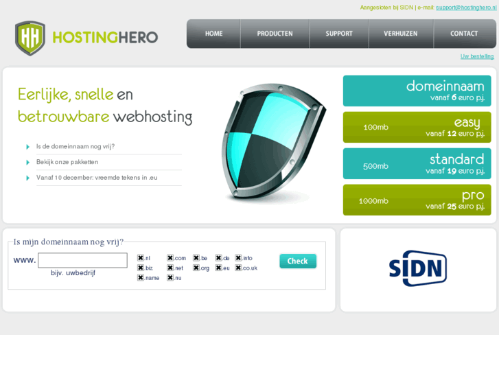 www.hostinghero.nl